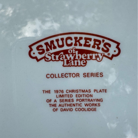 Smucker's COLLECTOR
SERIES CHRISTMAS PLATES 1976 - Picture 6 of 6